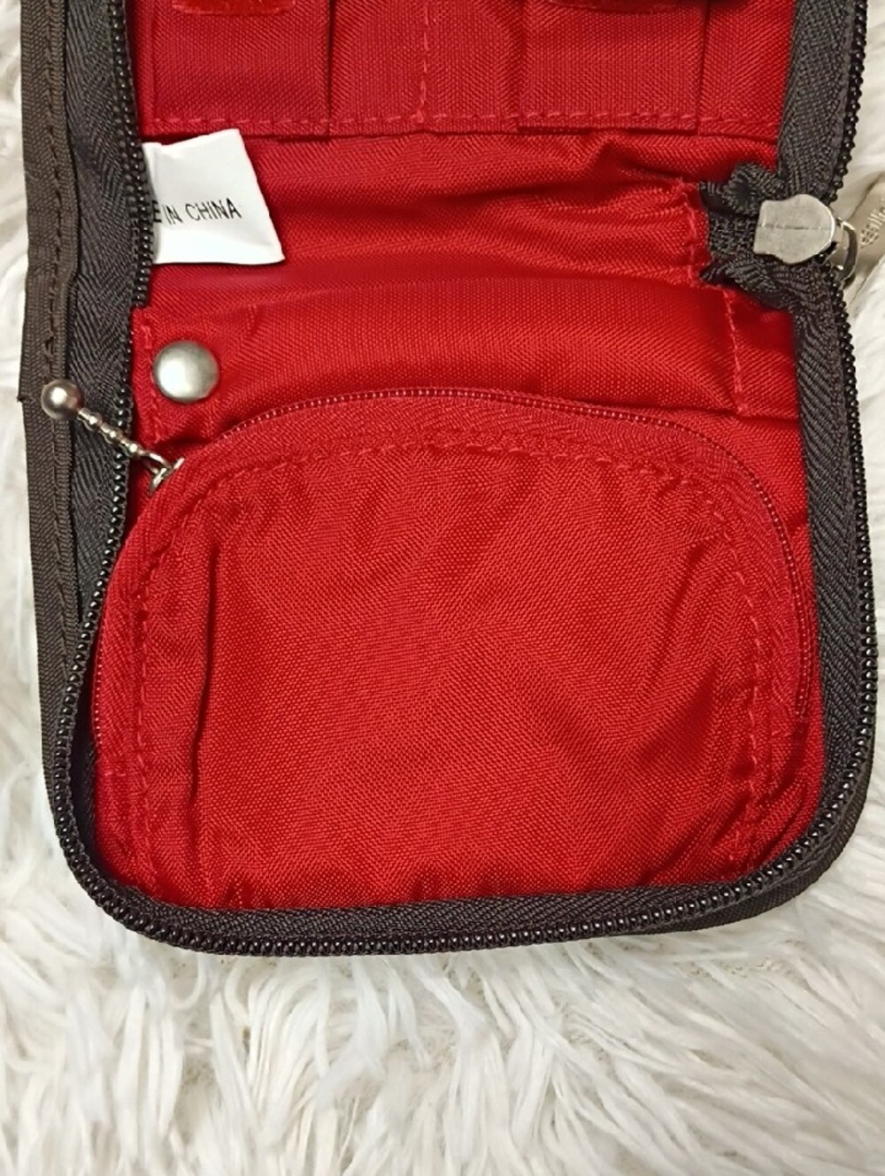 Baggallini Brown Compact Travel Pouch Wallet - Picture 5 of 10